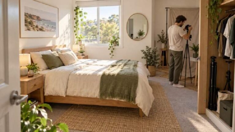 How to Design a Bedroom That Works On and Off Camera