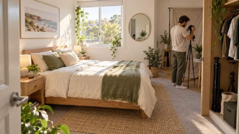 How to Design a Bedroom That Works On and Off Camera